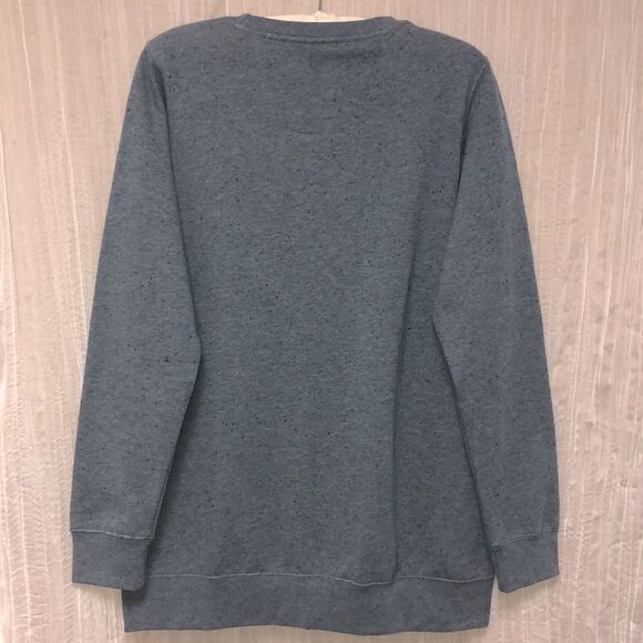 Orvis M Blue with Black Specks Pullover Sweatshirt - Picture 2 of 10
